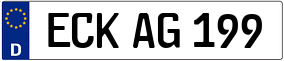 Truck License Plate